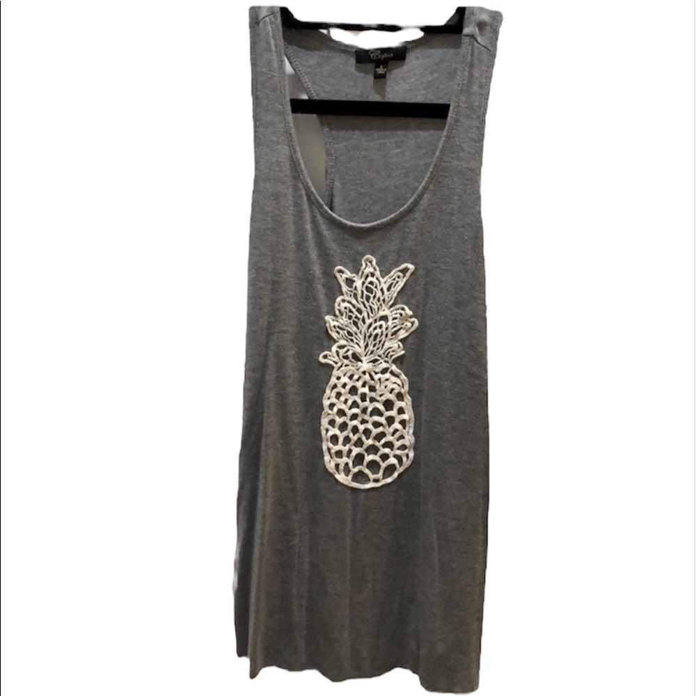 3/$10 ☀️ Cupio | Crotchet Pineapple Racerback Tank
